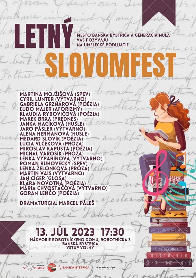 bb slovomfest Plagát SLOVOMfest