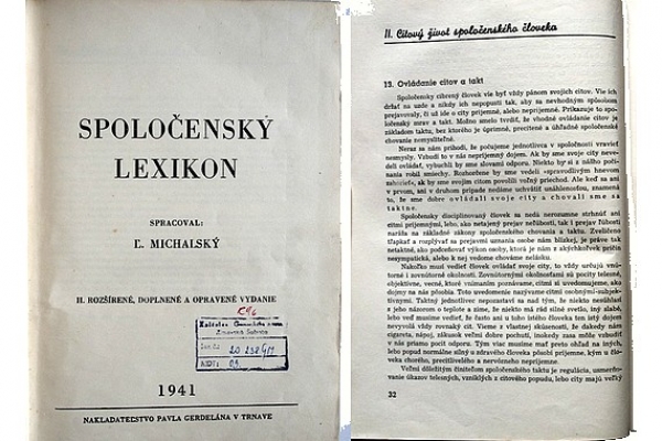 Predmetom mesiaca júl v GMM je Spoločenský lexikón z roku 1941