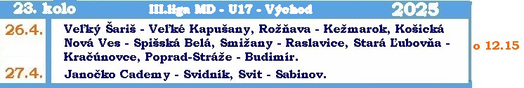 program 23 3 md východ