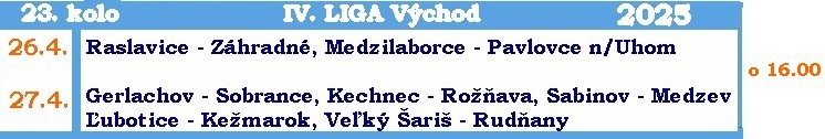 program 23 4 IV východ