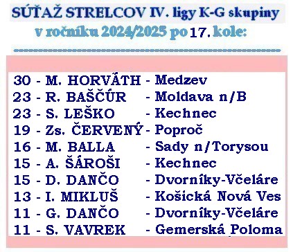 strelci 4 liga D kg 17