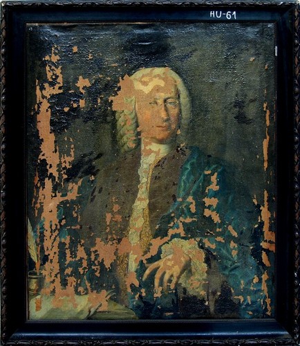 rs portret muza v modrom plasti pred restaurovanim 1