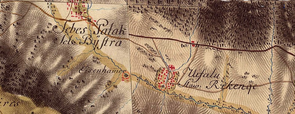 mg Hámre okolie Rakovnica prvé voj map 1782 85