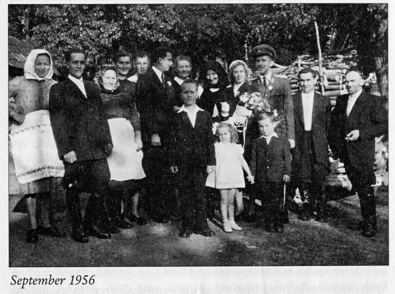 S rodinou v Bystrom 1956