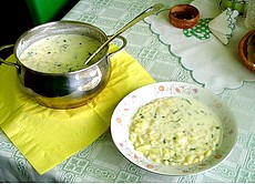 Čír s bryndzou - obľúbená polievka na Gemeri