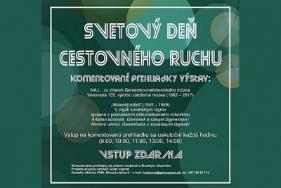 Svetový deň cestovného ruchu v Gemersko-malohontskom múzeu v Rimavskej Sobote