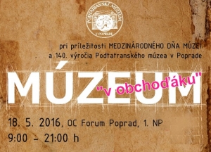 Pozvánka na podujatia Podtatranského múzea v Poprade a v Spišskej Sobote počas Noci v múzeách