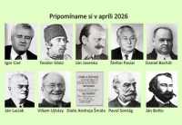 Pripomíname si okrúhle výročia osobností Gemera a Gemera-Malohontu, pripadajúce na apríl 2026