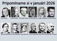 Pripomíname si okrúhle výročia osobností Gemera a Gemera-Malohontu, pripadajúce na január 2026