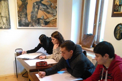Študenti opäť tvorili v Galérii Baníckeho múzea v Rožňave