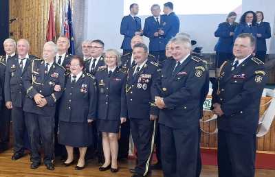 Z oceňovania hasičov Banskobystrického kraja.