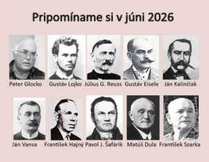 Pripomíname si okrúhle výročia osobností Gemera a Gemera-Malohontu, pripadajúce na jún 2026