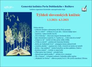 Marec s knihou v roku 2021 netradične v Gemerskej knižnici Pavla Dobšinského