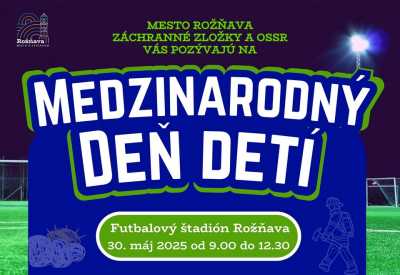 Mesto Rožňava pripravuje veľkolepý Deň detí plný zážitkov a hrdinov