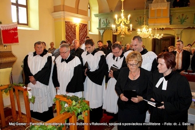 Pamiatka posvätenia chrámu Božieho v Rakovnici, spojená s posviackou modlitebne