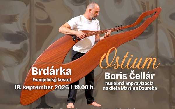 Brdárka uzatvára prezentáciu diel Martina Dzureka hudobnou improvizáciou Borisa Čellára