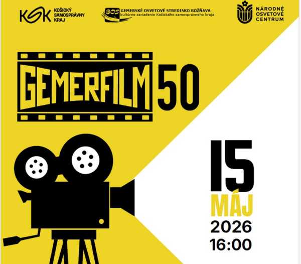 CINEAMA 2026 – Krajské kolo Košického kraja celoštátnej postupovej súťaže amatérskej filmovej tvorby v Rožňave