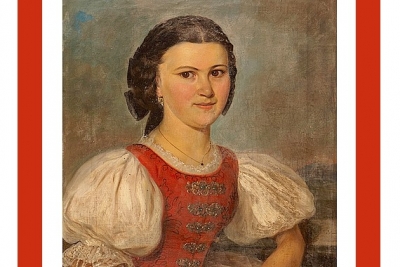 Portrét Paulíny Jánosdeák v Gemersko-malohontskom múzeu v Rimavskej Sobote - (výrez).