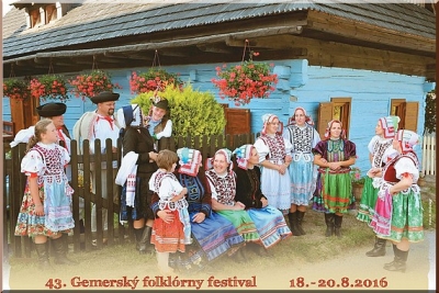 Pozvanie na 43. Gemerský folklórny festival do Rejdovej