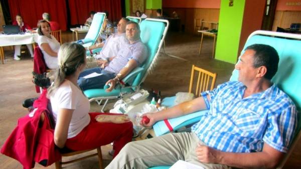 Z odberového dňa dobrovoľných darcov krvi v rimavskosobotskom okrese.