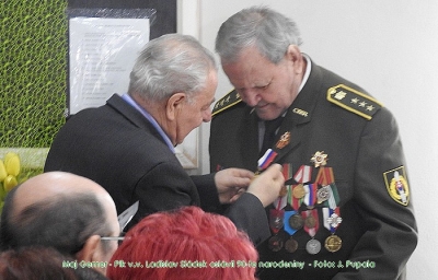 Vojak Červenej armády 2. Ukrajinského frontu, plk. v. v. Ladislav Sládek oslávil 90-te narodeniny