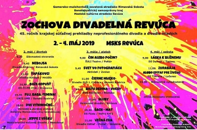 Na Zochovej divadelnej Revúcej sa v máji predstavia divadelné súbory z banskobystrického kraja