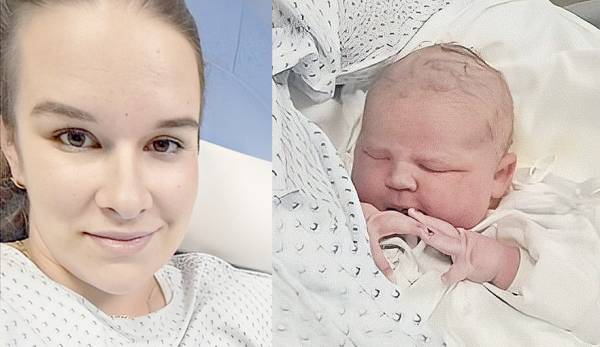Prvé dieťa, ktoré sa narodilo v tomto roku v rožňavskej nemocnici dostalo meno Viktória. Na fotografii so svojou mamičkou Veronikou. 