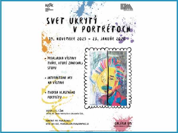 Svet ukrytý v portrétoch práve štartuje aktivitu pre žiakov materských a základných škôl Rožňavy