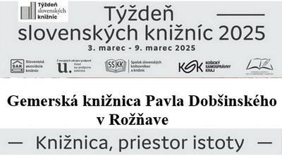 26. ročník Týždňa slovenských knižníc prinesie pestrý program pre všetky vekové kategórie aj v Rožňave